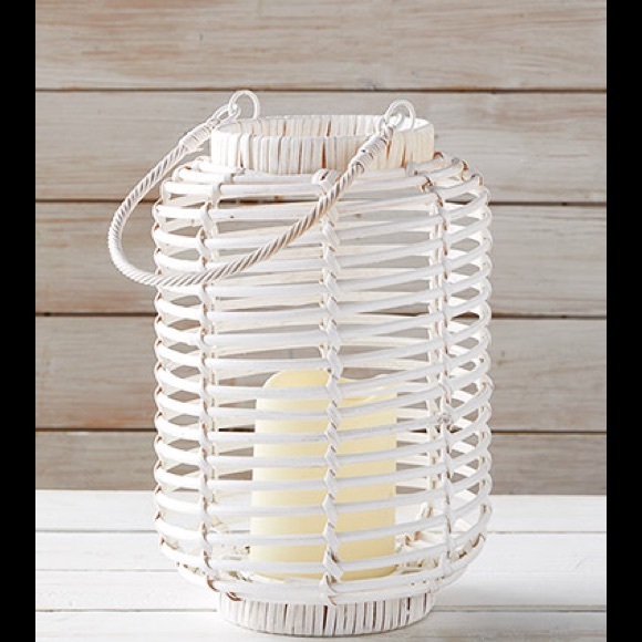 🆕🏬Wicker LED Candle Lantern ~ Medium - Picture 1 of 2